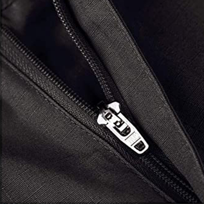 Mens Tactical Pants Khaki zipper closure