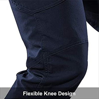 Tactical Pants Military Navy Blue flexible knee design