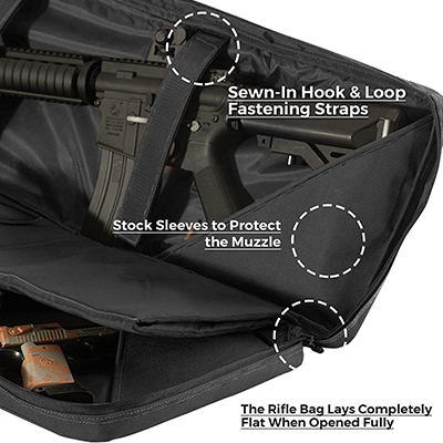 Rifle Bag For AR 15 Dual Rifle Slots
