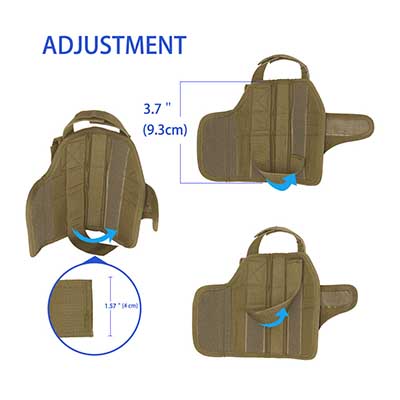 Tactical leg holster adjustment