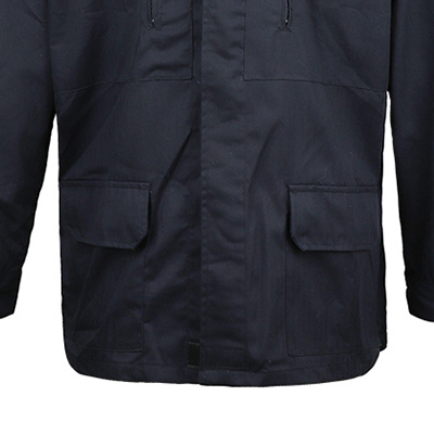 Dark Blue Army Uniform Front Pockets with Button Closure