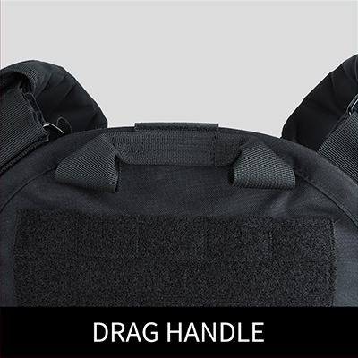 10x12 Plate Carrier Black Drag Handle