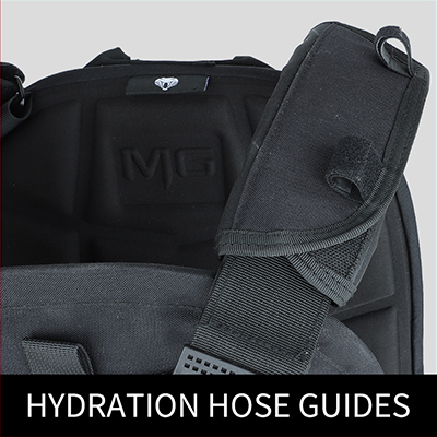 10x12 Plate Carrier Black Hydration Hose Guide