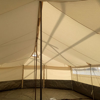 Disaster Relief Tents Plastic-sprayed Steel Pipe