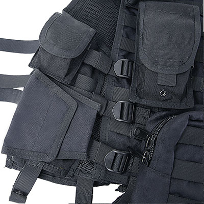Molle Police Tactical Vest Small Pouches