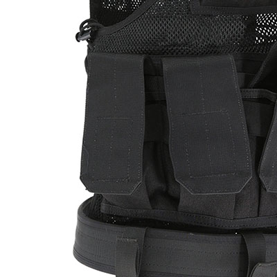 Mesh Tactical Vest With Pistol Holster M4/M16 Mag pouch