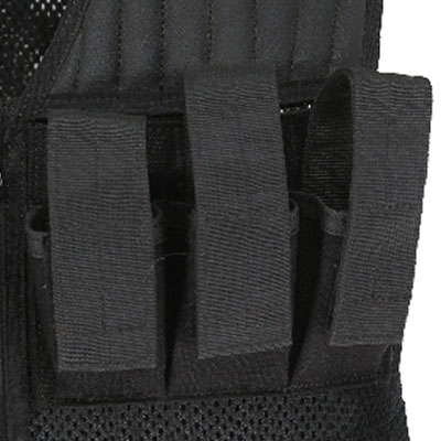 Mesh Tactical Vest With Pistol Holster Pistol Mag Pouches