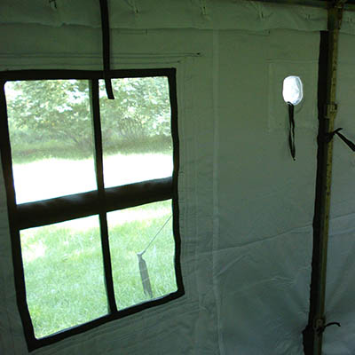 Army Tents Humanized window design