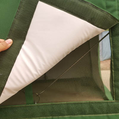Frame Army Tent Humanized window design