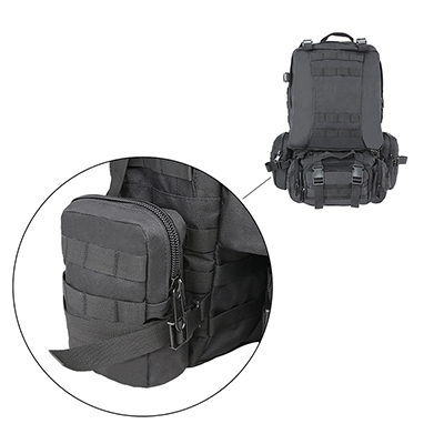 Side detachable backpack