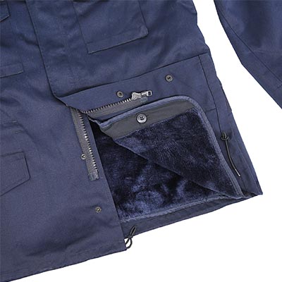 Combat Jakcet Placket Closure By Zipper and Snap