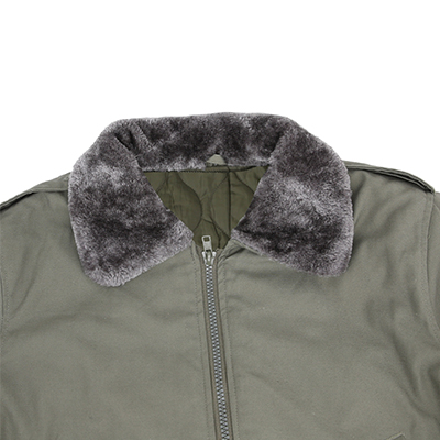 Military Flight Bomber Jacket Fleece Collar