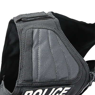 Black Police Tactical Vest  Shoulder Shooting Pad
