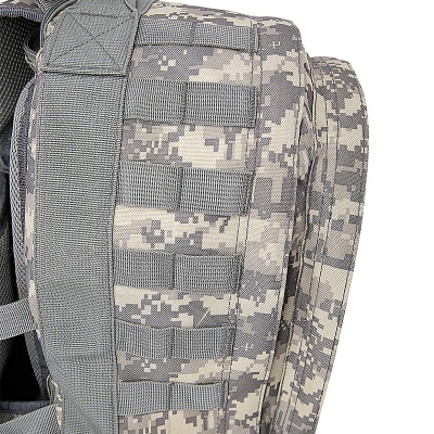 6 rows of MOLLE webbing