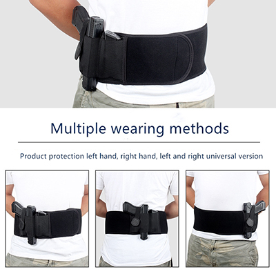 Belly Band Pistol Holster Multiple wearing methods